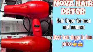 Nova Hair Dryer hair dryer in low price  Best hair dryer in budget  meesho sale  hair dryer [upl. by Nosyrb221]