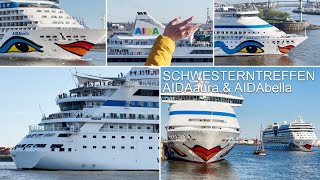 Schwesterntreffen AIDAaura und AIDAbella [upl. by Albertson]