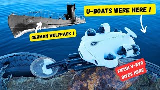 German U  boat harbor explore Fifish V  Evo dives German WW2 location [upl. by Akiaki]