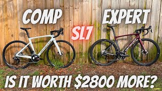 2022 SPECIALIZED TARMAC SL7 COMP vs EXPERT WHAT IS YOUR 2800 DOLLARS GETTING YOU [upl. by Anders]