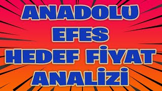 BİST 100 ANADOLU EFES HİSSE TEKNİK ANALİZ AEFES HİSSE YORUM [upl. by Yvan]