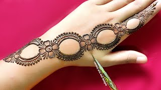 Very beautiful stylish back hand mehndi design  Easy latest mehndi design  Mehndi design  Mehndi [upl. by Margalit14]