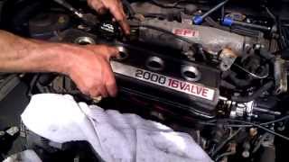 How to InstallReplace a Valve Cover Gasket on a 1989 Toyota Camry LE [upl. by Piero]