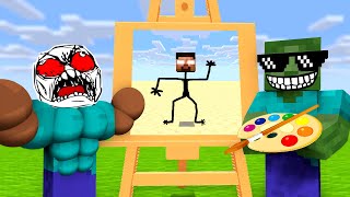 Minecraft Mobs DRAWING CHALLENGE  Minecraft Animation [upl. by Oirom]