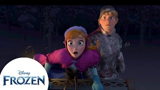 Anna and Kristoff Escape The Wolves  Frozen [upl. by Kaycee]