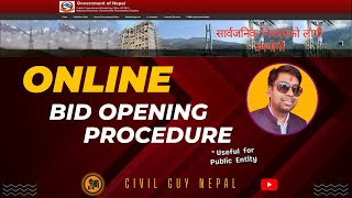 Online Bid Opening Procedure  Bolpatra For Beginners  Bolpatra Tutorial  VIDEO 22 [upl. by Skilken]