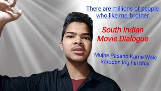 There are millions of people who like me brother  South Indian Movie Hindi Dubbed  Mustkim Khan [upl. by Llerod]