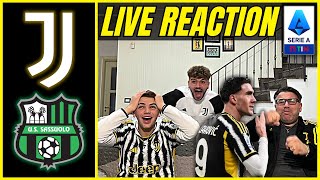 STRARIPANTI JUVENTUS  SASSUOLO 30  LIVE REACTION TIFOSI JUVENTINI [upl. by Uol]