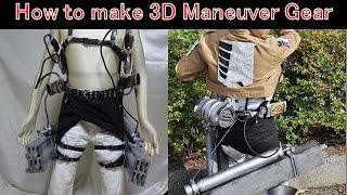 How to make 3D Maneuver Gear  Attack on titancosplay prop tutorial [upl. by Eednarb]