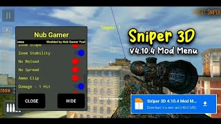 Sniper 3D Mod Menu  Unlock All Weapon Unlimited All ESP Chams No Reload Anti Banned [upl. by Haidabez]