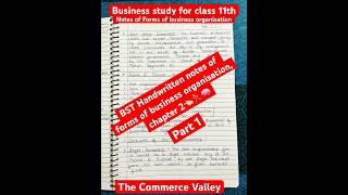 BST ch2 Forms of business organisation part 1👈🏻for class 11th shorts education [upl. by Seni]