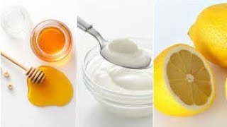 DIY Yogurt Face Mask with Honey amp Lemon [upl. by Giaimo992]