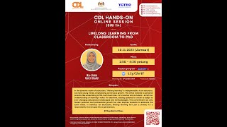 CDL HandsOn Online Session KL Siri 114 — Lifelong Learning from Classroom to PhD [upl. by Nivrehs]