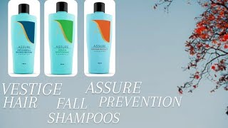 Hair fall protection Keratin smoothening ampColour protection shampoos Vestige àssure [upl. by Anerom]