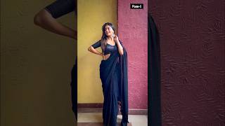 Pretty Poses In Saree  howtopose ashortaday sareelove  Santoshi Megharaj [upl. by Reinnej]