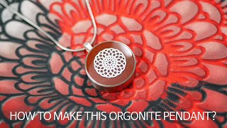 Orgonite resin orgone pendant How to make [upl. by Mycah467]