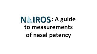 NAIROS A guide to measurements of nasal patency [upl. by Briney]