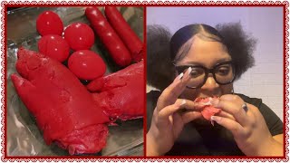 Pickled Pig Feet Mukbang fyp fypyoutube pickled pigfeet [upl. by Retsevel]