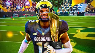 I MADE COLORADO THE BEST FOOTBALL TEAM EVER… CFB 25 [upl. by Latsirc]