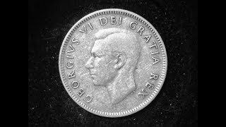 1951 Canada Quarter 80 Silver Minimum Value 3 [upl. by Tristram]