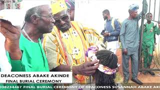 FINAL BURIAL CEREMONY OF DEACONESS SUSANNAH ABAKE AKINDE [upl. by Ahsym]