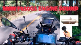 BMW F850GS Engine Sound and Exhaust Sound  recorder Zoom h1n riding [upl. by Neffets]