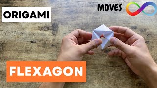 EASY FLEXAGON ORIGAMI TUTORIAL STEP BY STEP  HOW TO MAKE A PAPER FLEXAGON ORIGAMI  FOLDING ALWAYS [upl. by Dolan]