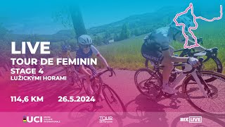 🔴 LIVE  Tour de Feminin  STAGE 4  Lužickými horami [upl. by Ienttirb]