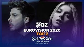 Eurovision 2020 Top 2  NEW 🇦🇱🇪🇸 [upl. by Montagu35]