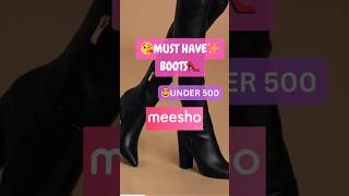 😍MUST HAVE these BOOTS✨UNDER 500🤩Meesho trending shortsfeed meesho shorts ytshorts boots haul [upl. by Esorbma]