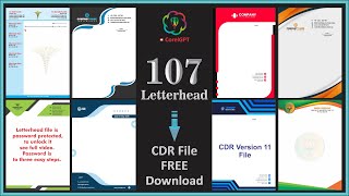 Letterhead Design Free Download  107 Letterhead Cdr File Free Download [upl. by Columbine373]