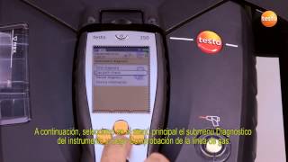 Analizador de gases testo 350  04 Prueba de estanqueidad [upl. by Horvitz]