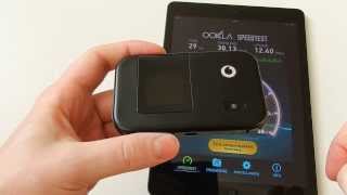 Test Vodafone R215 MiFi Hotspot amp Speedtest [upl. by Aicillyhp]