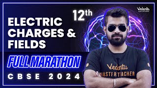 Electric Charges amp Fields Full Marathon  Class 12 Physics  CBSE 2024  Shimon Sir [upl. by Eicart]