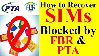 How to recover SIM and CNIC blocked by FBR or PTA May 2024  reactive Number of Income Tax NonFiler [upl. by Araed]