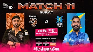 Live Match 11  Manipal Tigers VS Southern Super Stars  Legends League Cricket 2024 [upl. by Essiralc81]