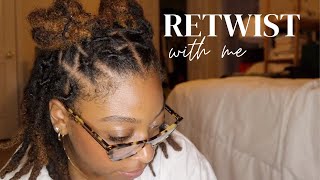 Thick Loc Wash  Retwist Walkthrough [upl. by Hedva407]