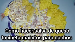 como hacer una salsa con tocineta y maicitos para acompañar los machos [upl. by Andromache]