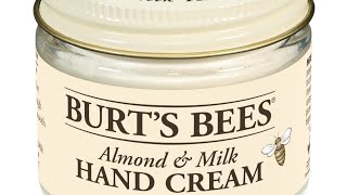 Burts Bees Almond amp Milk Hand Cream Review [upl. by Ecnahc]