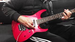 Charvel quotCharvettequot Model 170 not 270 Fusion in Rare Dark Fuschia 1990ish thru HX Stomp [upl. by Latreese]