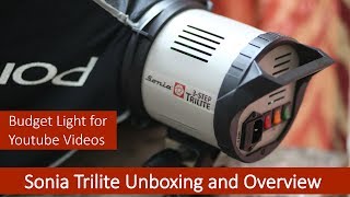 Cheap Photography and Video Light  Sonia Trilite Unboxing and Overview [upl. by Benedikt]