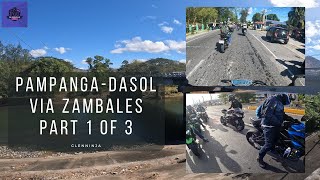 PAMPANGA to DASOL PANGASINAN RIDES via ZAMBALES ROAD  PART 1  3 [upl. by Ilrebmik]