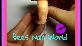 HOW TO  Coffin Shape Nail From A Square Nail Tip [upl. by Ydnirb]