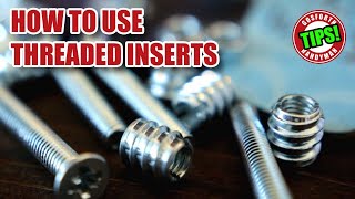 Tips to use THREADED INSERTS in wood [upl. by Ahsenaj76]