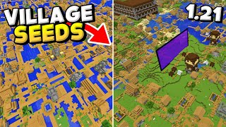 20 BEST VILLAGE Seeds for minecraft pe 121 🔥 bedrock amp mcpe seeds [upl. by Akihsal]