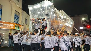 令和6年 若一 富田林駅前パレード でんでん 美具久留御魂神社秋祭り だんじり祭 [upl. by Anahsak]