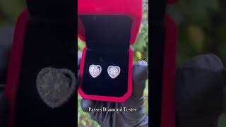 Moissanite Heart Earrings [upl. by Khosrow]