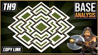 THE BEAST TH9 HYBRIDTROPHY Base 2023  Town Hall 9 TH9 Hybrid Base Design  Clash of Clans [upl. by Pedrick876]