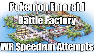 Pokemon Emerald Battle Factory  Speedruns for L100 SilverGold Symbol WR [upl. by Ymmat]