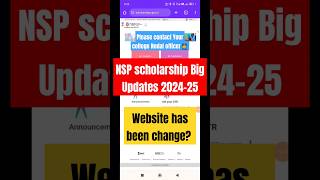 NSP scholarship Big Updates scholarship nspscholarship updates 2024 [upl. by Lais]